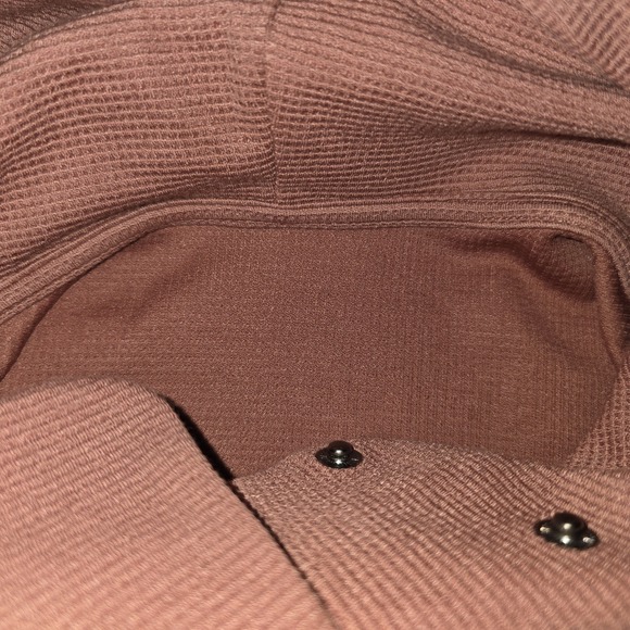 Vuori Women's Bayview Thermal Hoodie Waffle Knit VW263 Rosewood Pink Size Small - Picture 9 of 9